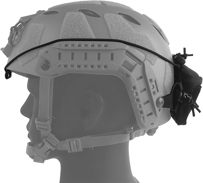 Multi Functional Helmet Battery Pack Airsoft Helmet Weight Pack Balance Retention Anchoring Integrated Node Pocket Universal Rear Bag Tactical Accessories Storage
