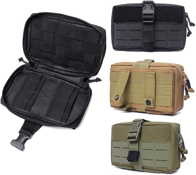 Sports Airsoft Gear Molle Assault Combat Hiking Backpack Tactical Vest Accessory Camouflage Pack Kit Medical Pouch Bag