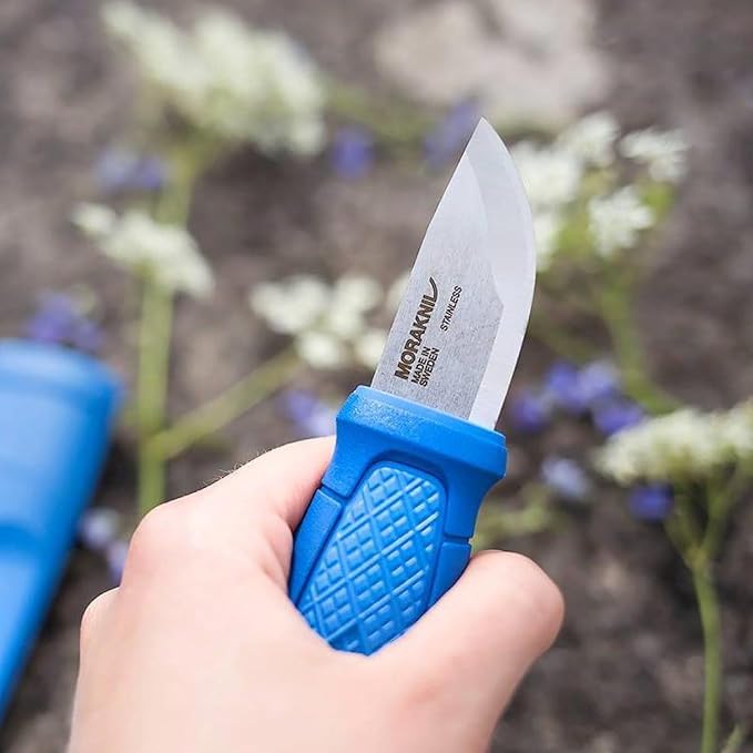 Morakniv Eldris Fixed-Blade Pocket-Sized Knife with Sandvik Stainless Steel Blade and Plastic Sheath 2.2-Inch.
