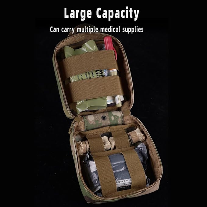 Tactical IFAK Pouch Rapid Deployment Pack MOLLE System First Aid Medical Pouch