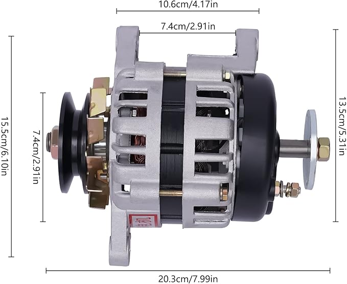 2000W Permanent Magnet Generator Permanent DC Generator Low Rpm Charging Stable Low Noise Pure Copper Motor 24V Two Wheel Generators for Agriculture