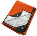 Arcturus Insulated Tarp Reusable Heavy Duty Thermal Survival Blanket – 60x82in Reflects 90% Body Heat Waterproof Windproof 3-Layer Design Reinforced Grommets Orange
