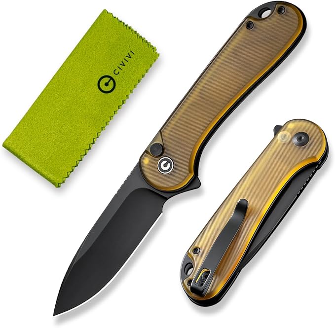 CIVIVI Elementum II Pocket Knife Utility Knife with 2.96 Nitro-V Blade Ultem Handle for Camping Fishing Hunting C18062P-8
