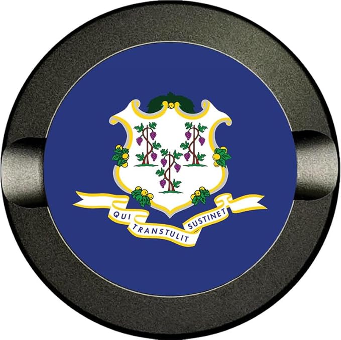 Brotherhood Metal Zyn Container - Metal Zyn Holder - Zyn Metal Can - Metal Container for Zyn Holder - Metal Zyn Can Golf Gifts for Him - Zyn Containers for Golf - Connecticut State Flag