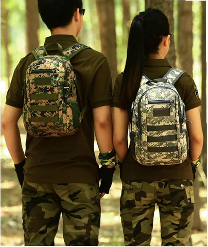 UNISTRENGH 12L Mini Daypack Military MOLLE Tactical Backpack Rucksack Gear Assault Pack for Cycling Fishing (ACU# Camouflage)
