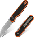 FINTISO Pocket Knife 3 14C28N Blade EDC Knife with G10 Handle Folding Knife with Pocket Clip for Outdoor Camping Hunting Hiking Survival Parrot Series