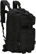 Genérico 25/30L Tactical BackpacksCompatible For Man Hking Outdoor Survival Bags Assault(Black color)