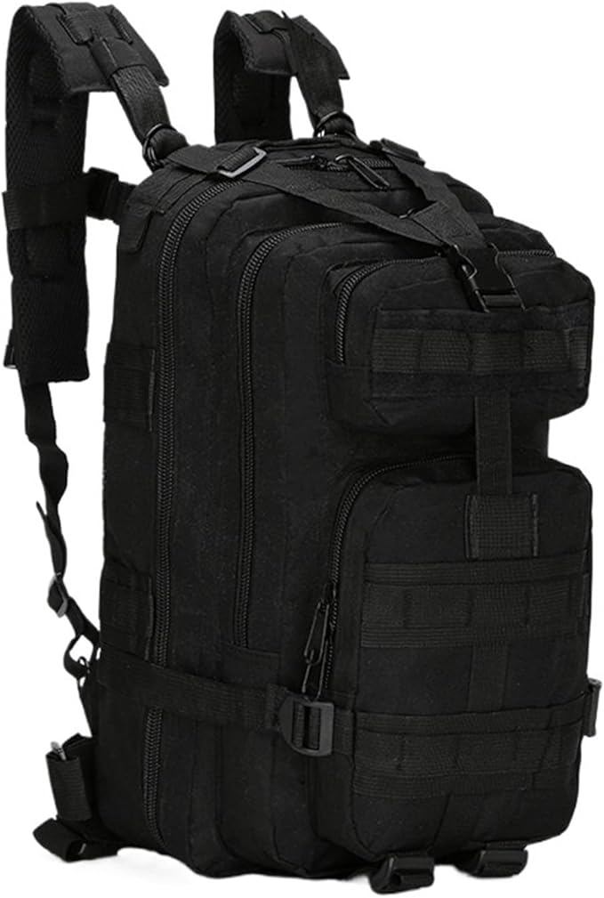 Genérico 25/30L Tactical BackpacksCompatible For Man Hking Outdoor Survival Bags Assault(Black color)