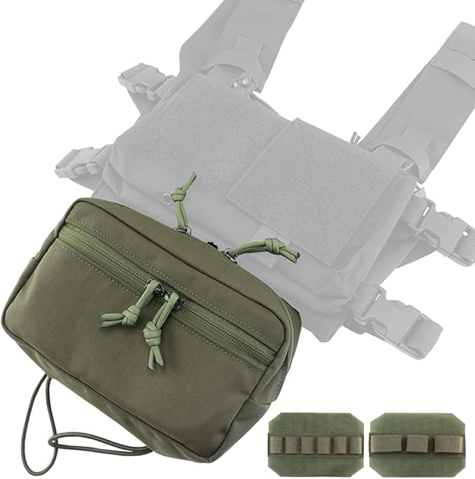 Tactical Storage PouchEDC Admin Sundry Tool BagVest Chest Hanging Expansion Attachment BagAirsoft Hunting Military Multifunctional Utility Gear