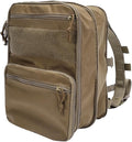 SINAIRSOFT Tactical Expandable Backpack Tactical Hydration Backpack Tactical MOLLE Flatpack D3 Carrier for Vest &amp Chest Rig (DE)