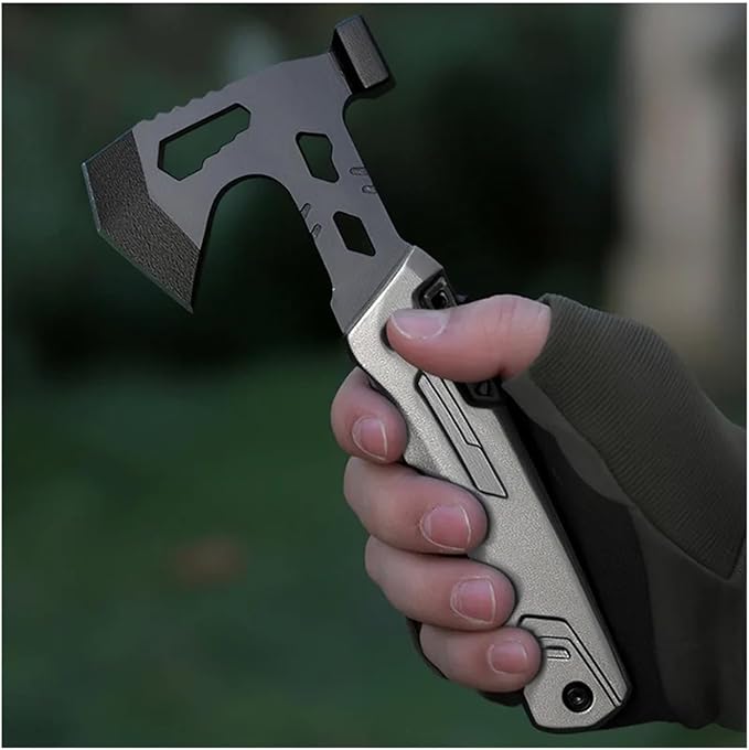 Multifunctional Axe Pliers Combination Knife Bit Outdoor Camping Bottle Opener Home Tool(F)