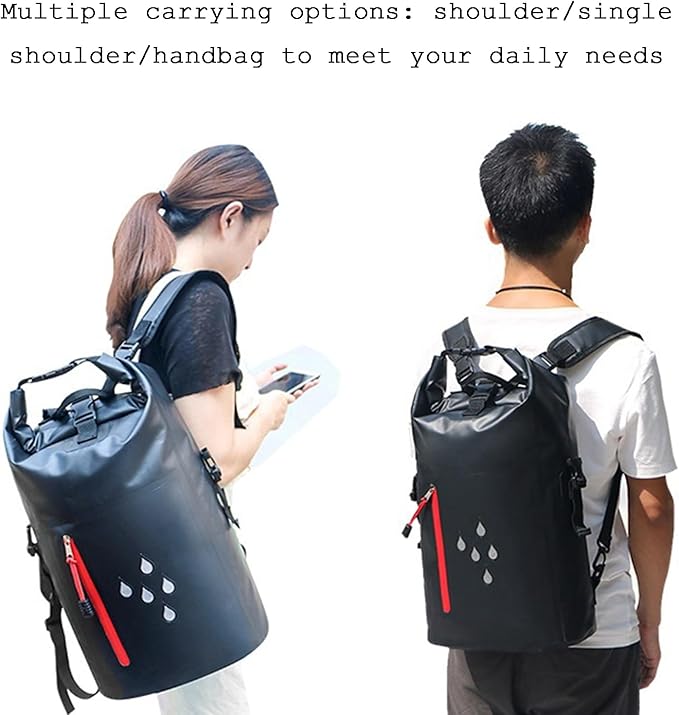 Waterproof Dry Bags Heavy Duty Roll Top Floating Backpack for Men Women for Kayaking Surfing Hiking