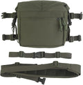 Tactical Chest Rig Expansion PackLarge Capacity MOLLE Admin Open Top PouchWaist Bag Expansion Pack for Split Chest Pack