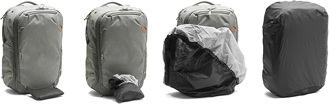 Peak Design Travel Rain Fly for Backpack 45L Waterproof Cover for Hiking or Travel Siliconized Ripstop Nylon Integrated Carry Pouch Backpack Rain Cover