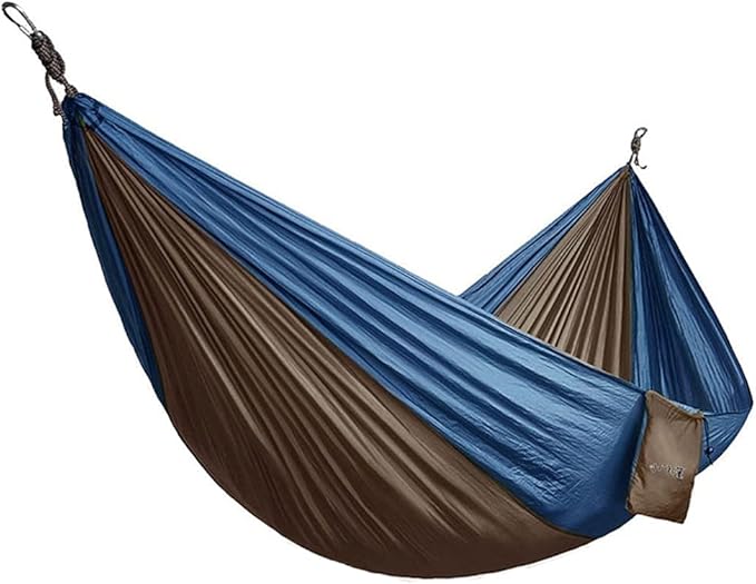 Portable Hammock Hammock Double &amp Single Portable Hammock Lightweight Nylon Parachute Hammocks Camping Accessories Gear for Backpacking Beach (Color : M/Single)