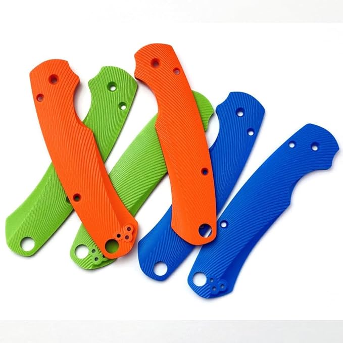 1Pair Non-Slip G10 Scales Handle Patch Replacement in Blue Fits for C81 Paramilitary 2