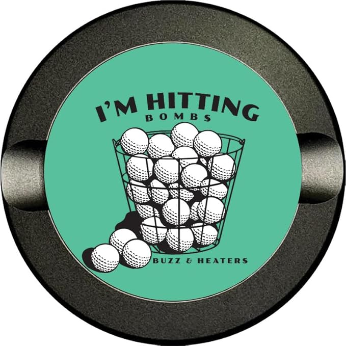 Buzz &amp Heaters Metal Container for Zyn | Metal Holder for Zyn |Metal Can for Zyn | Metal Container for Zyn Holder | Metal Pouch Cans for Zyn | Golf Containers for Zyn | I'm Hitting Bombs