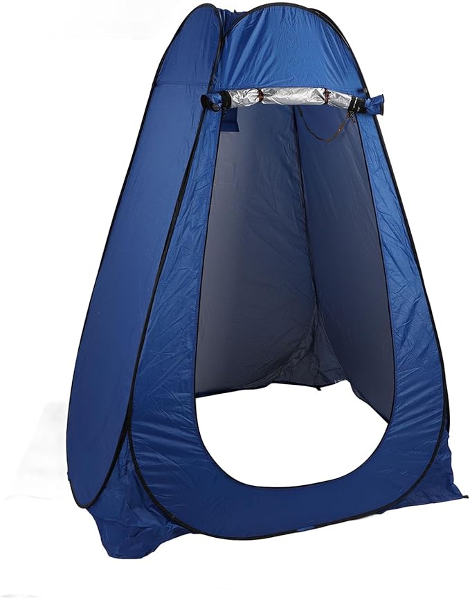 RiToEasysports Shower TentOutdoor Camping Toilet Tent Dressing Changing Room with 2 Windows for Hiking Beach Picnic Fishing