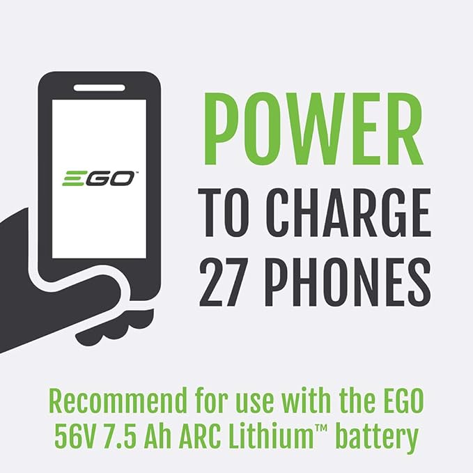 EGO POWER+ Portable Inverter 150W Power Inverter Generator Quiet Battery and Charger Not Included - PAD1500