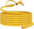 Solar Panel Extension Cable for Jackery 20FT 14AWG 8mm DC Connector Compatible with Yeti Anker BLUETT Jackery Portable Power Stations for Outdoor Camping RV Emergency Use (Yellow)