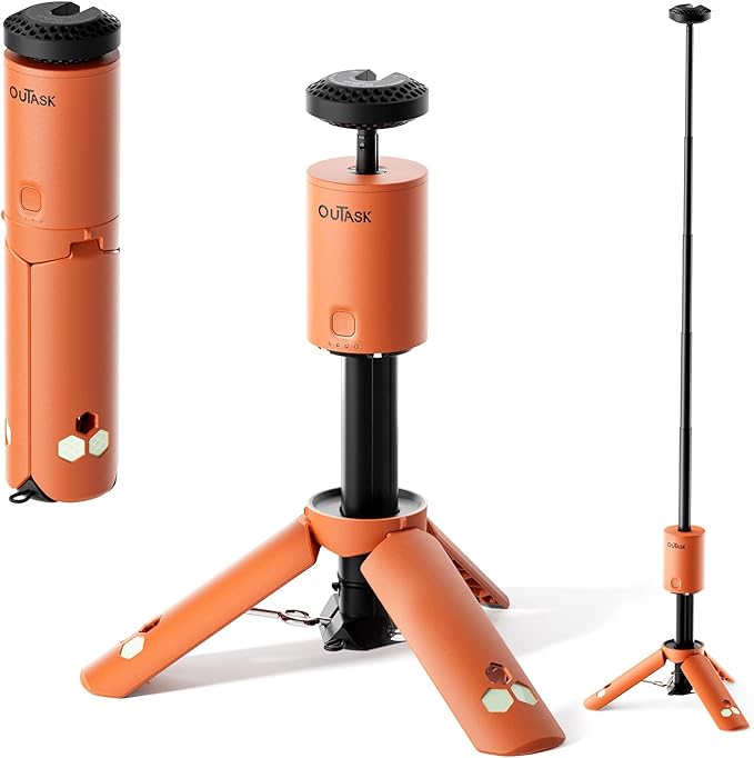 Outask Camping Light Telescopic Collapsible Magnetic Camping Lantern with 12000mAh Battery Telescoping IPX6/IPX7 Waterproof Flashlights Camping Lamp for Emergency Camping
