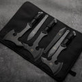 6PC Camping Axe Folding Survival Axe Outdoor Adventure Tactical Camping Axe (Black)