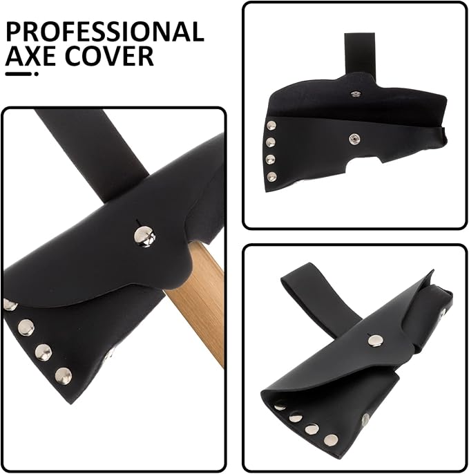 POPETPOP 3pcs Protective Cover for Portable Hatchet Durable Axe Protector Pouch for Camping Gardening and Outdoor Use Convenient and Functional Design for Safety and Style