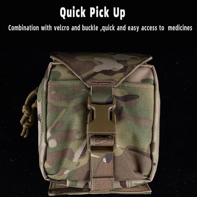 Tactical IFAK Pouch Rapid Deployment Pack MOLLE System First Aid Medical Pouch