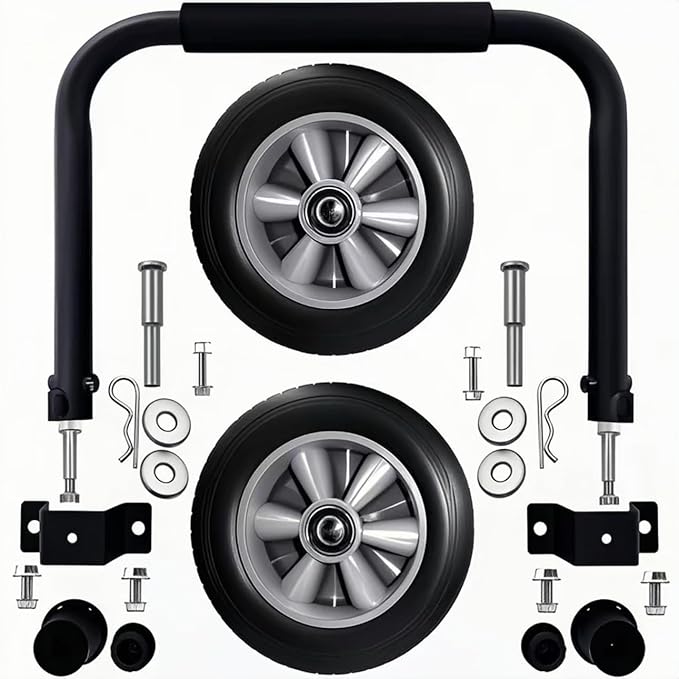 Portable Generator WGen5300 Series Never-Flat Wheel and Handle Kit Outdoor Power Equipment Compatible with WGen5300DF and WGen5300DFc