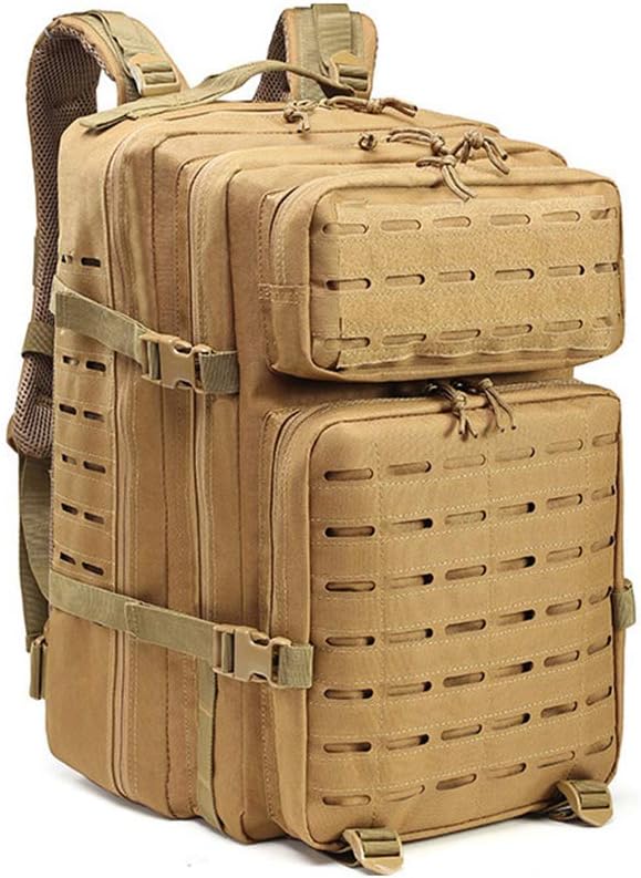 Outdoor Sports Pack Hiking Bag Tactical Rucksack Camo Knapsack Combat Camouflage Tactical 47L Molle Backpack
