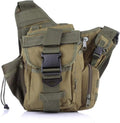 Sunnystacticalgear Outdoor Sports Hiking Sling Bag Shoulder Gear Pack Chest Range Bag Molle Camouflage Tactical Versipack - Green