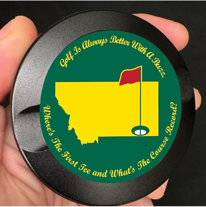 Metal Zyn Container - Metal Zyn Holder - Zyn Metal Can - Metal Container for Zyn Holder - Metal Zyn Can Golf Gifts for Him - Zyn Containers for Golf - Montana