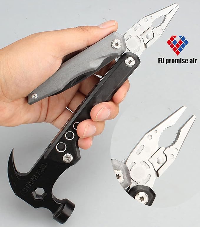 Stainless Steel Multipurpose Tool Kit Portable &amp Heavy Duty Light Weight &amp Durable Pocket Multi Tool Kit Suitable as Camping Multitool Emergency Pocket Tools