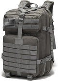 Military Tactical Backpack Large Army 3 Day Assault Pack Molle Bag Backpacks (Grey)