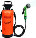 Portable Shower for Camping with 7 Spray Modes Camping Shower for Beach Shower Car Shower Hand Press with Removable Hose and Shower Head