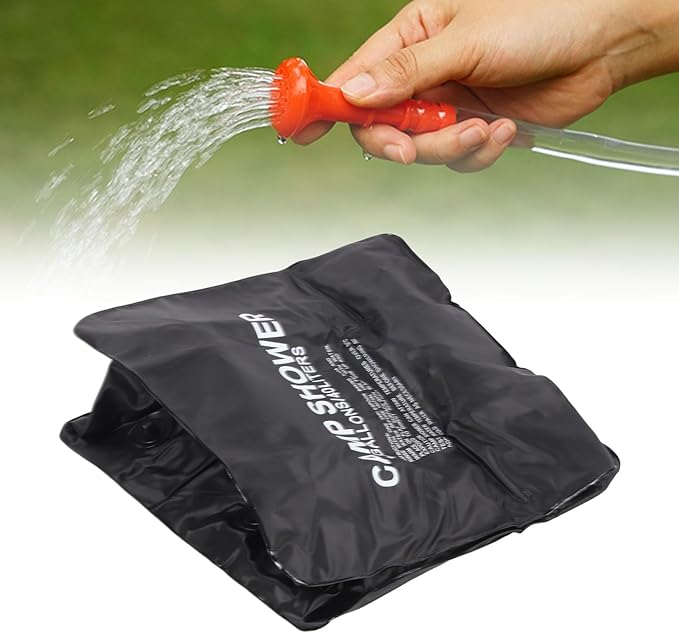 Solar Shower Bag Portable 40L PVC Thickened Outdoor Camping Shower Large Capacity Solar Heating Removable Hose - Convenient for Hiking Beach Traveling
