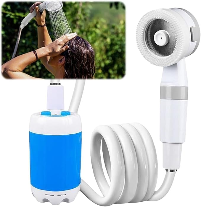 Portable Rechargeable Camping Shower Pump for Camping Hiking Travel Car Washing Pet Grooming