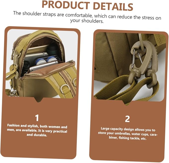 balacoo Outdoor Oxford Cloth Camping Bag Large Duffle Backpack Men Tactical Knapsack Tools Organizer