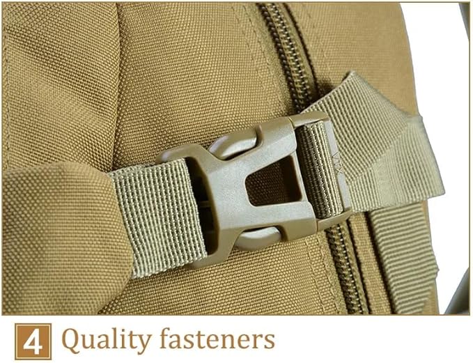 30LTactical Men Backpacks Military Backpack Rucksack Waterproof Outdoor Hiking Camping Hunting Bag (BLACK)