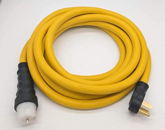 Connecticut Electric 50 Foot Generator Power Extension Cord 50 Amp 4 Prong NEMA 14-50P to SS2-50R (CS6364)