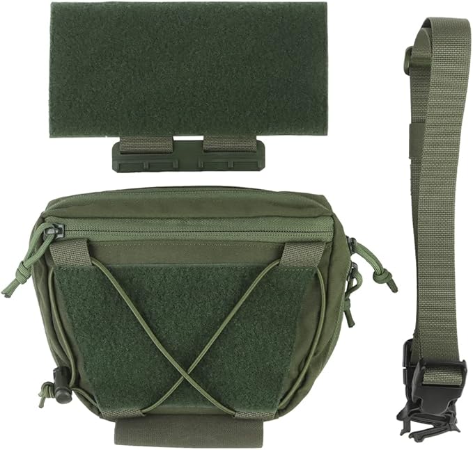 Tactical Vest Sub Abdominal Pouch Dump Drop Pouch Hunting Vest Fanny Pack Quick Release Airsoft Vest Expansion Gear
