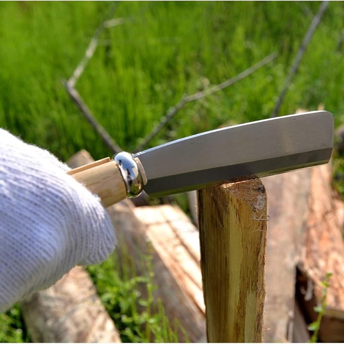 KAKURI Japanese NATA Tool Knife Mini 4.3 Made in Japan Small Bushcraft Hatchet Axe with Sheath for Camping Outdoor Campfire Gardening Ikebana Kado
