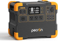 pecron Portable Power Station E1500LFP Solar Generator 1536Wh 2200W LiFePO4 Battery Backup Fast Charging Power Station for Home use RV and Outdoor Camping
