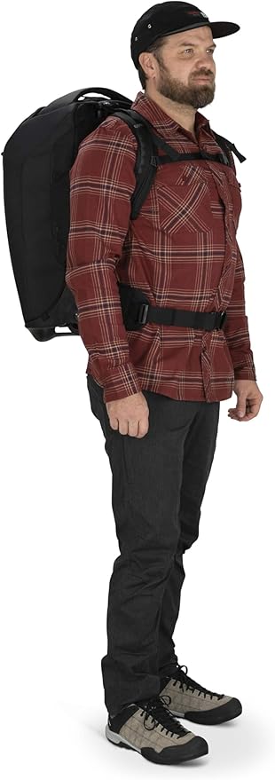 Osprey Sojourn 22/45L Wheeled Travel Backpack with Harness Black