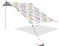 Beach Canopy with Windproof Ropes &amp Sandbags Beach Tent Sun Shade Sun Shelter for Camping Trips Fishing Backyard Fun or Picnics Easter Egg