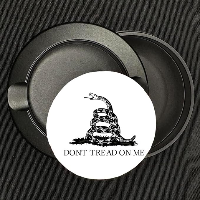 Brotherhood Metal Zyn Container - Zyn Holder with Gadsden Flag Design