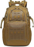 45L Military Tactical Backpacks Molle Army Assault Pack 3 Day Bug Out Bag Hiking Treeking Rucksack Bag (Mud Color)