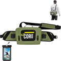Waterproof Hip Pack | 8L Submersible Lumbar Fishing Waist Pack with Airtight Zipper | Perfect for Fly Fishing Boating Camping Hiking or Paddleboarding | includes free IPX8 Waterproof Phone Case