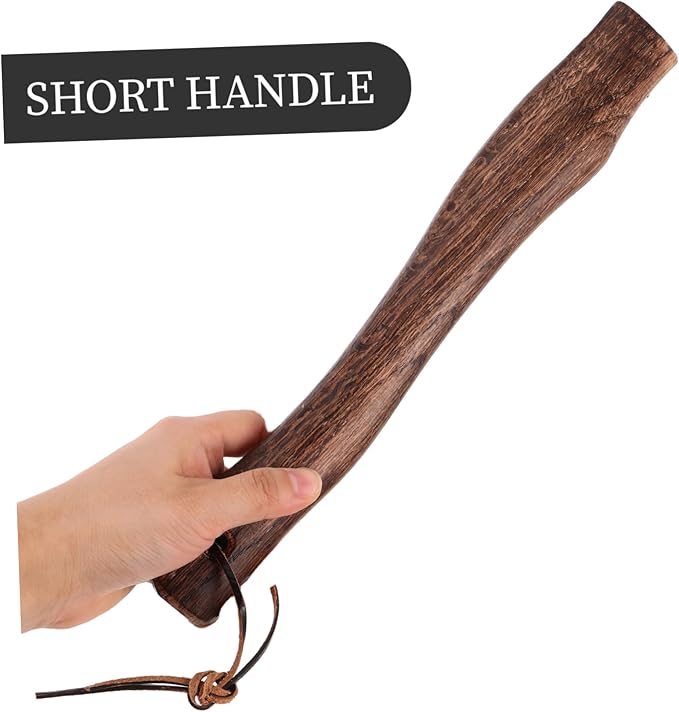 BESPORTBLE 2pcs Wooden Hatchet Handle Replacement Ergonomic Grip for Camp Axe for Easy Installation and Comfortable Use