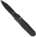 CRKT Redemption Compact Black Everyday Carry EDC Folding Pocket Knife with Crossbar Lock: MagnaCut Plain Edge Blade G10 w/Stainless Steel Handle Reversible Pocket Clip K550KKP